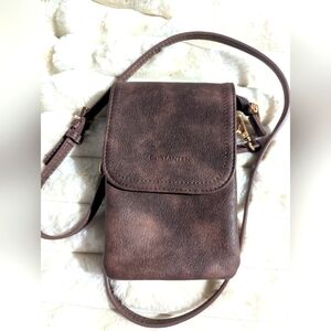 Bostanten Brown Coffee Crossbody Bag